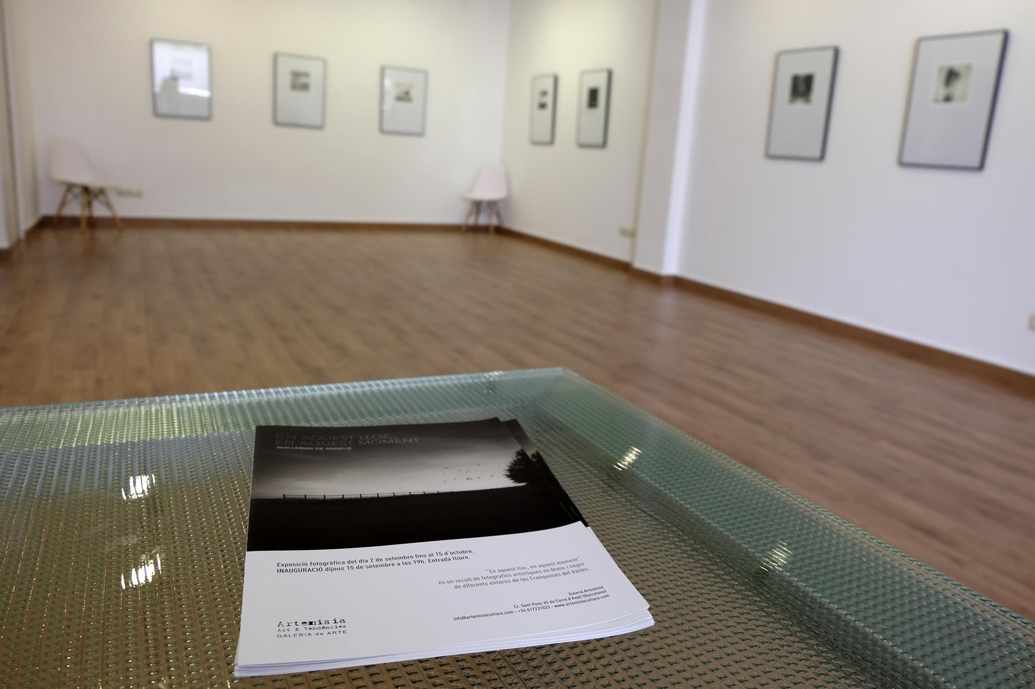 Exposición de Guillermo de Angelis en la galería Artemisia de les Franqueses del Vallès 15 "En aquest lloc, en aquest moment", exposición fotográfica de Guillermo de Angelis en la galería de arte Artemisia de les Franqueses del Vallès, Barcelona.